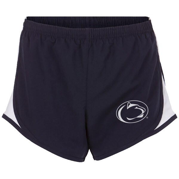 women's navy & white sport shorts image